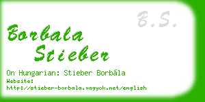 borbala stieber business card