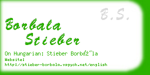 borbala stieber business card